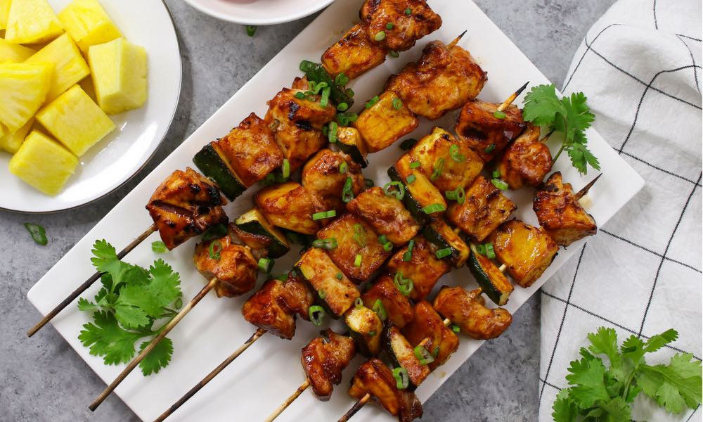 20 Minute Barbecue Chicken Kabobs