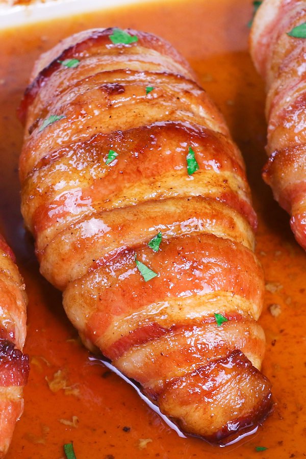 Bacon Brown Sugar Garlic Chicken - TipBuzz