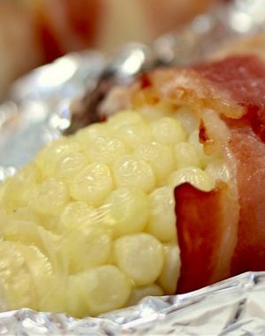 This Bacon Wrapped Corn on the Cob is perfect for BBQ season