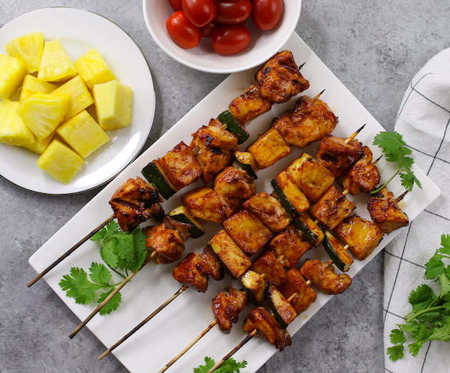 Barbecue Chicken Kebabs