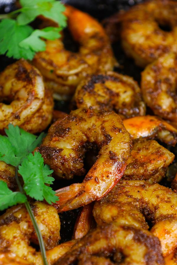 This Blackened Shrimp is mouth-watering, succulent shrimp coated with delicious blackened seasoning that’s bursting with cajun flavor. It’s a quick and delicious meal that comes together in just 15 minutes.