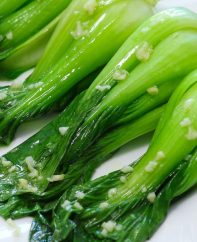 Stir-fried garlic bok choy is the perfect healthy and delicious side dish for just about any meal! It is an easy recipe ready in 10 minutes with only 4 ingredients.