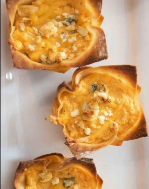 Buffalo Chicken Wonton Cups recipe is easy to make and delicious
