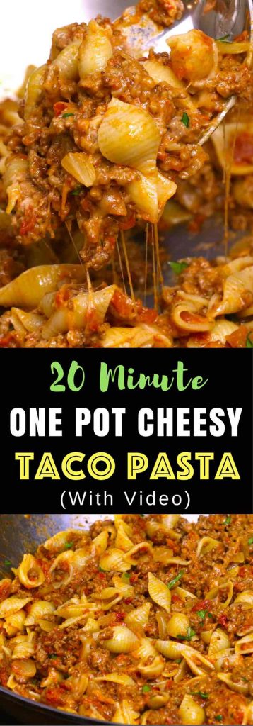 Cheesy Taco Pasta (with Video) - Tipbuzz