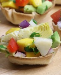 Heart of Palm Ceviche Cups are an elegant vegan appetizer to make for a party