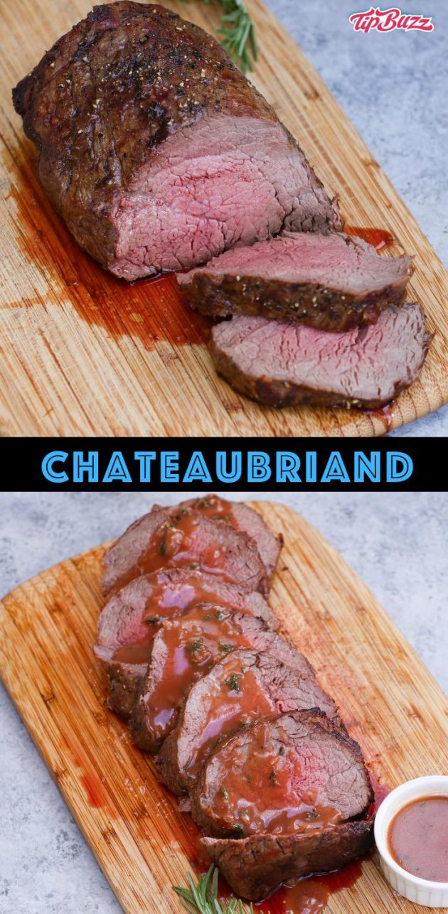 Classic French Chateaubriand Recipe For Two TipBuzz premium-photo-chateaubriand-tender-filet-mignon-served-with-a-red