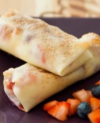 These Berry Cheesecake Egg Rolls are a delicious dessert that's easy to make