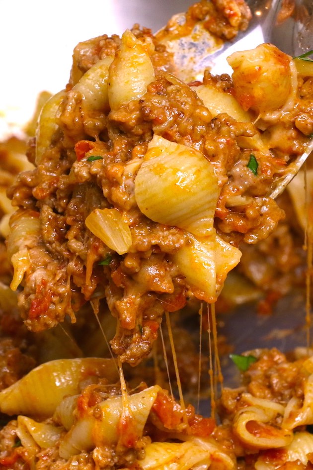 Cheesy Taco Pasta (with Video) - TipBuzz