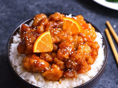 Orange chicken chinese food recipes Orange Chicken Recipe Panda Express Copycat Tipbuzz