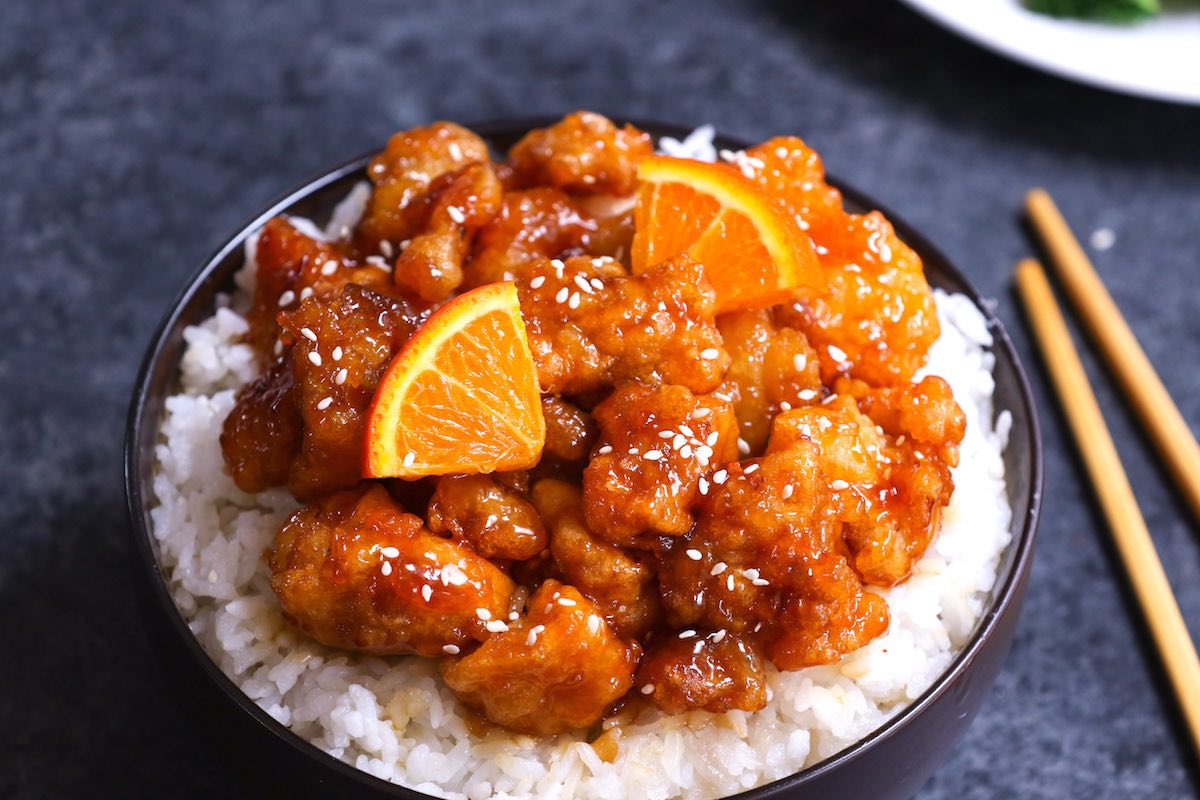 Chinese Food Orange Chicken And Rice - My Food