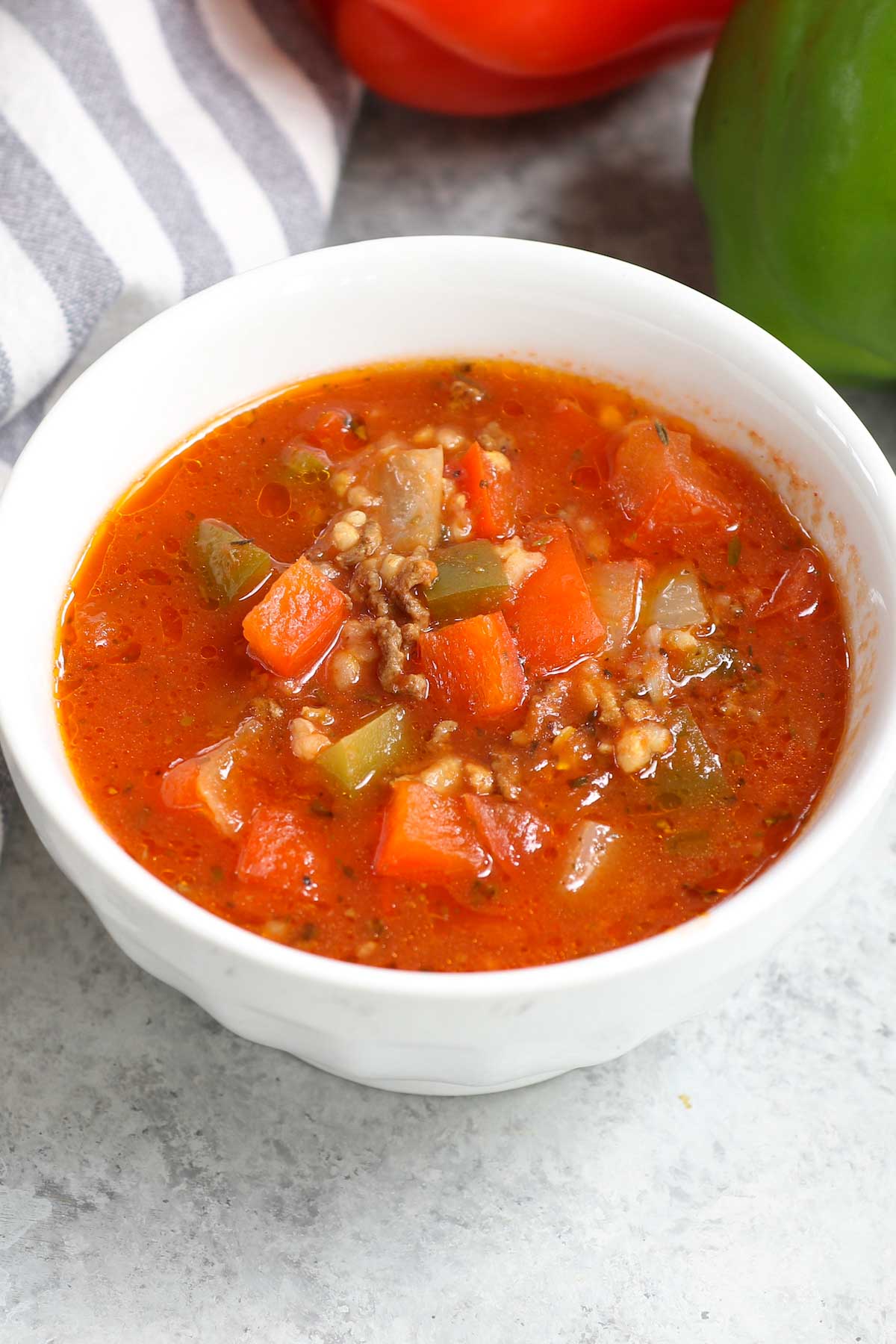 Crockpot Stuffed Pepper Soup - TipBuzz