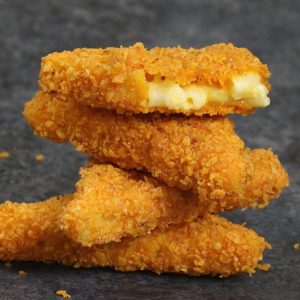 Fried Mac and Cheese - an irresistible bite size appetizer that's perfect for game day