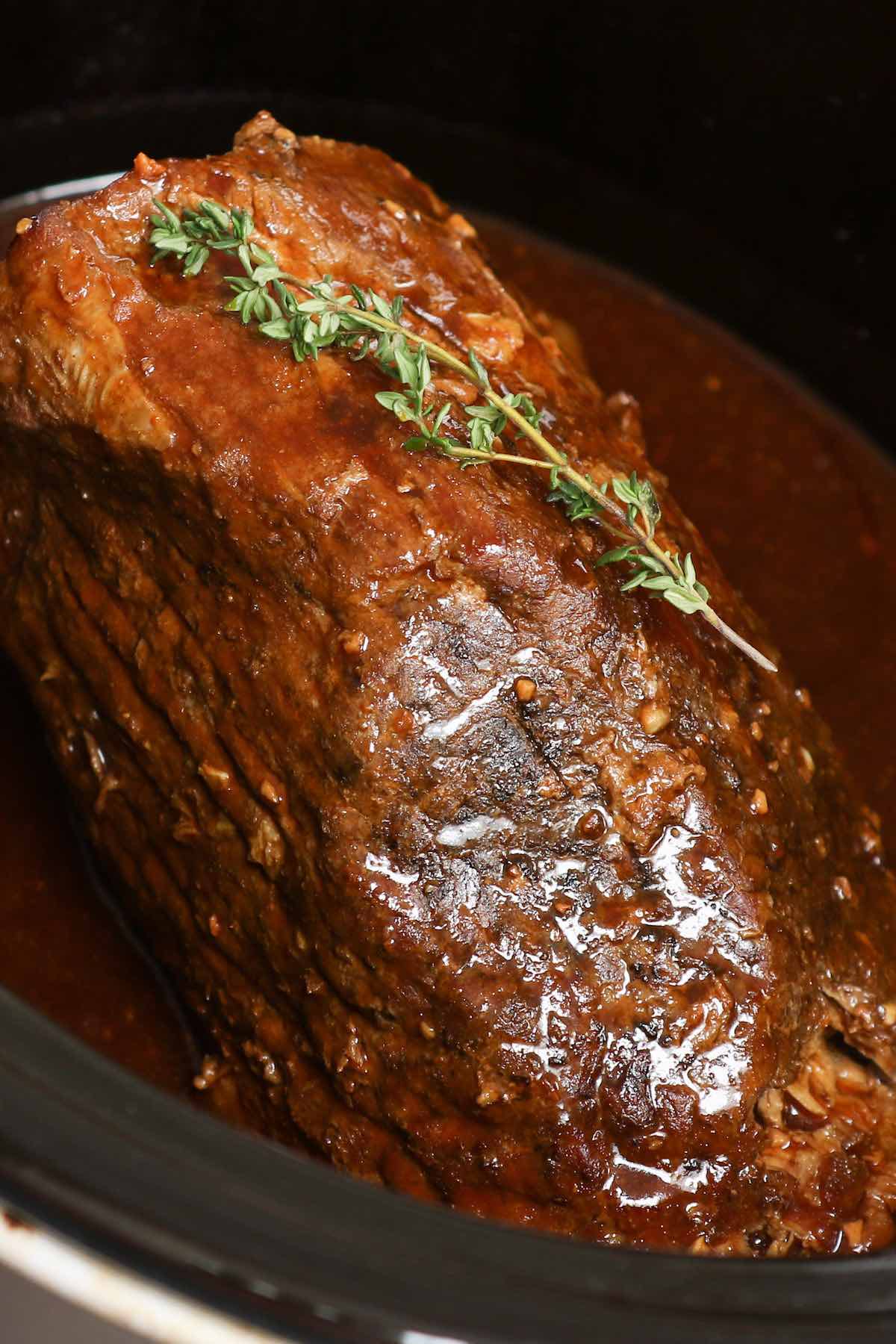 Crockpot Eye of Round Roast Recipe - 2 Cookin Mamas