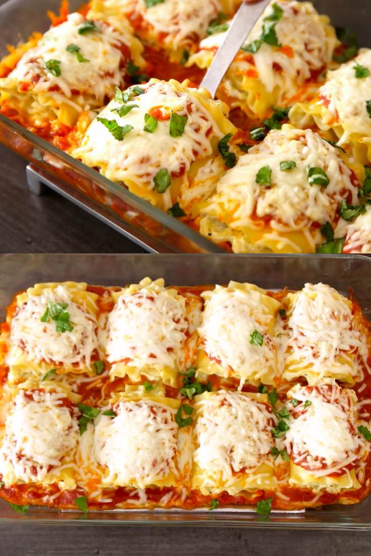 Vegetarian Lasagna Roll Ups (with Video) - TipBuzz