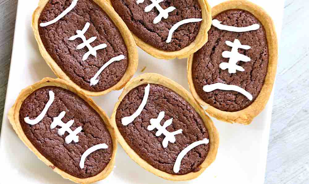 These Football Brownie Taco Boats are easy to make and delicious