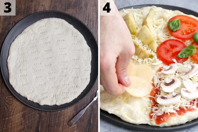 Four Seasons Pizza recipe: step 3 and 4 photos.