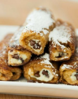 French Toast Cannoli Rollups are a fun and easy recipe that takes breakfast to a new level