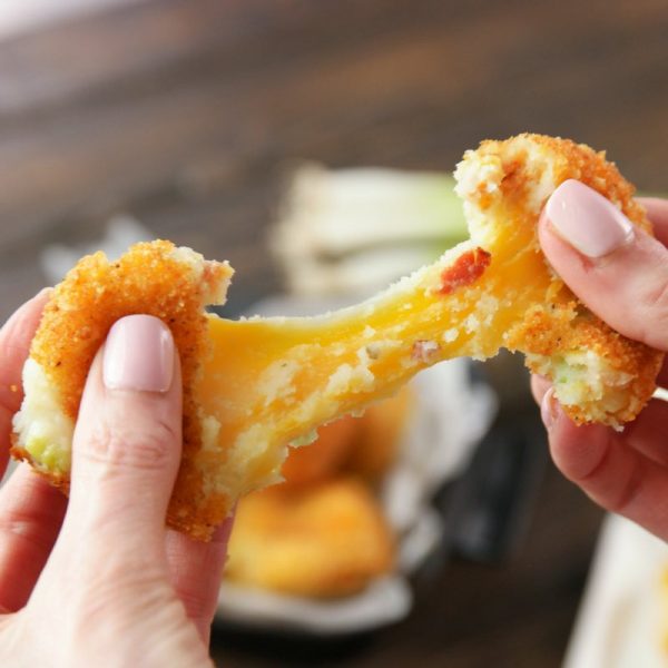 Fried Mashed Potato Balls Cheese Pull - so irresistibly delicious 