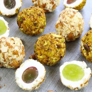 This Grape Cheese Balls recipe is a great snack with no carbs