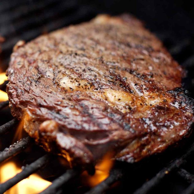 Grilling round tip steak