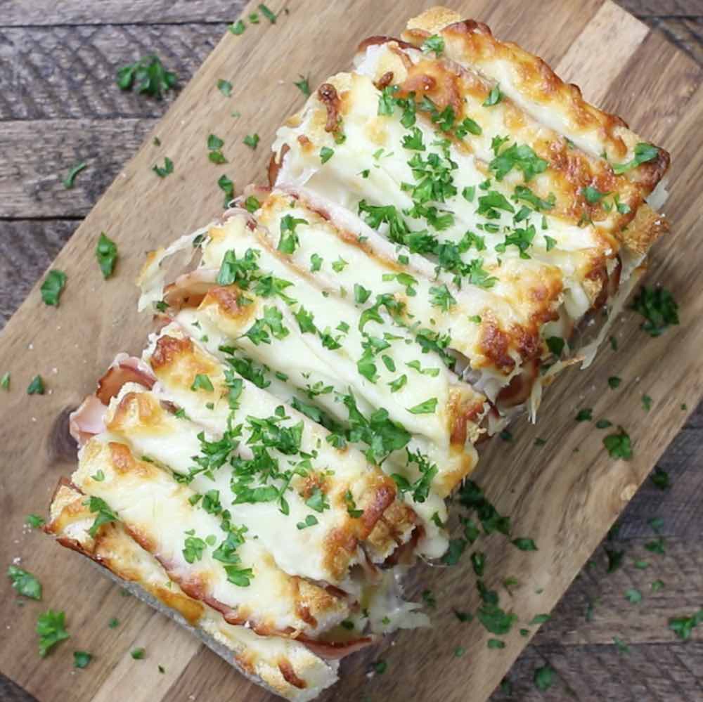 Ham and Cheese Pizza Pull Apart Bread Recipe with Video  TipBuzz