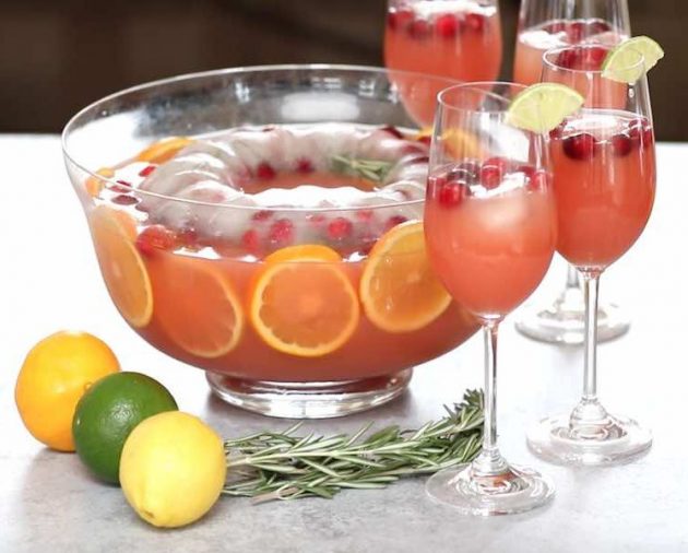 Here is a suggested presentation of the Holiday Punch Bowl