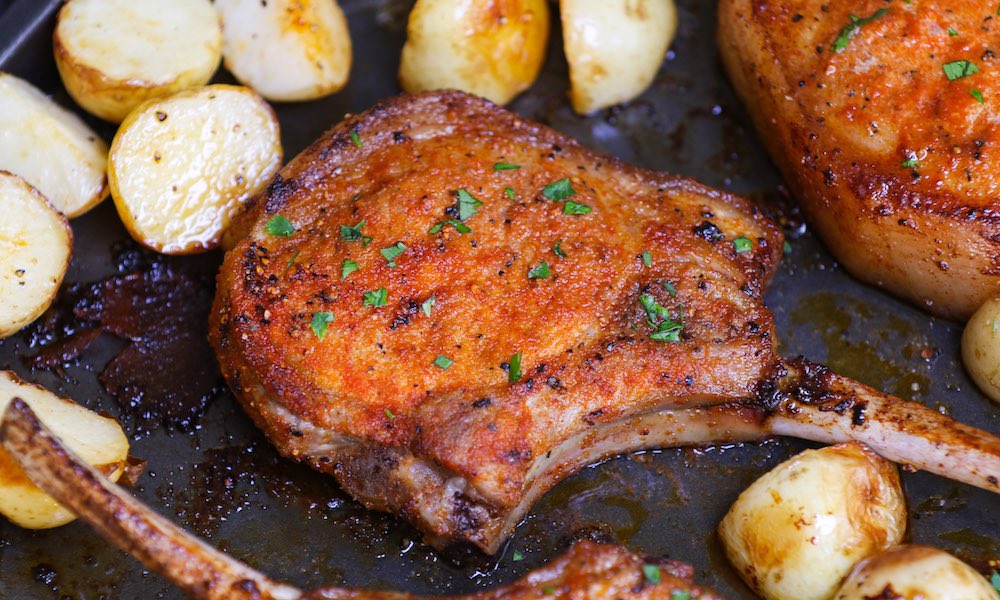 best baked pork chops bone in