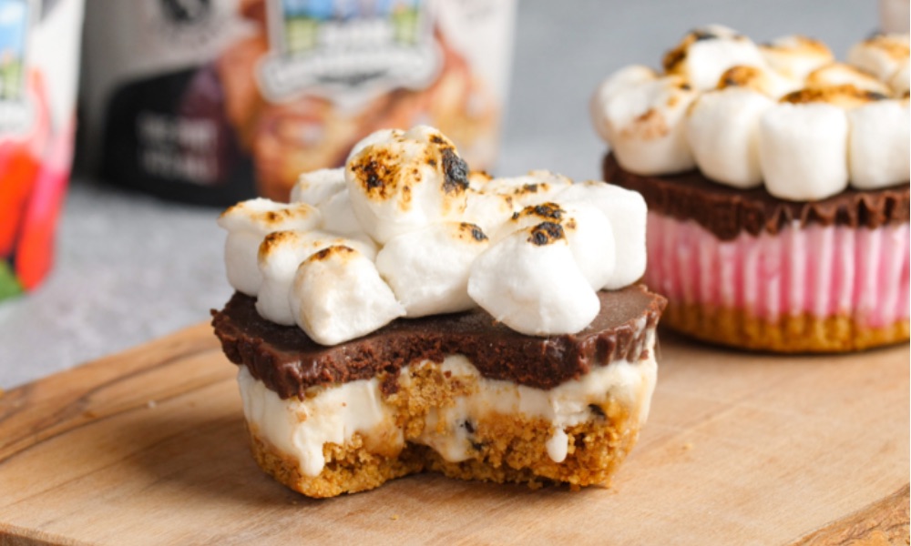 Ice Cream S’mores Cupcakes