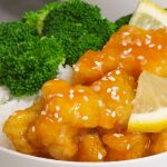 Easy, crispy and most unbelievably delicious Lemon Chicken with Rice Bowls. So much better than take outs! All you need is only a few ingredients: chicken breast, lemon, salt & pepper, egg, oil, sugar, and cornstarch. One of the best Asian dinner ideas! Served with rice and broccoli. Quick and easy dinner recipe.