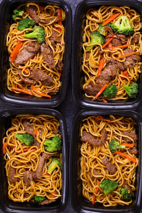 Beef Lo Mein Meal Prep {20 Minutes!} - TipBuzz