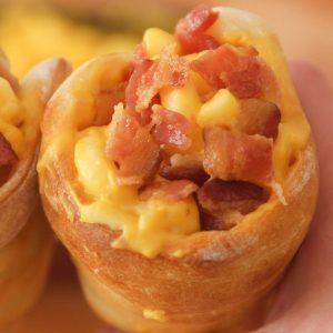 Mac and Cheese in Pizza Cones is easy to make and fun to eat
