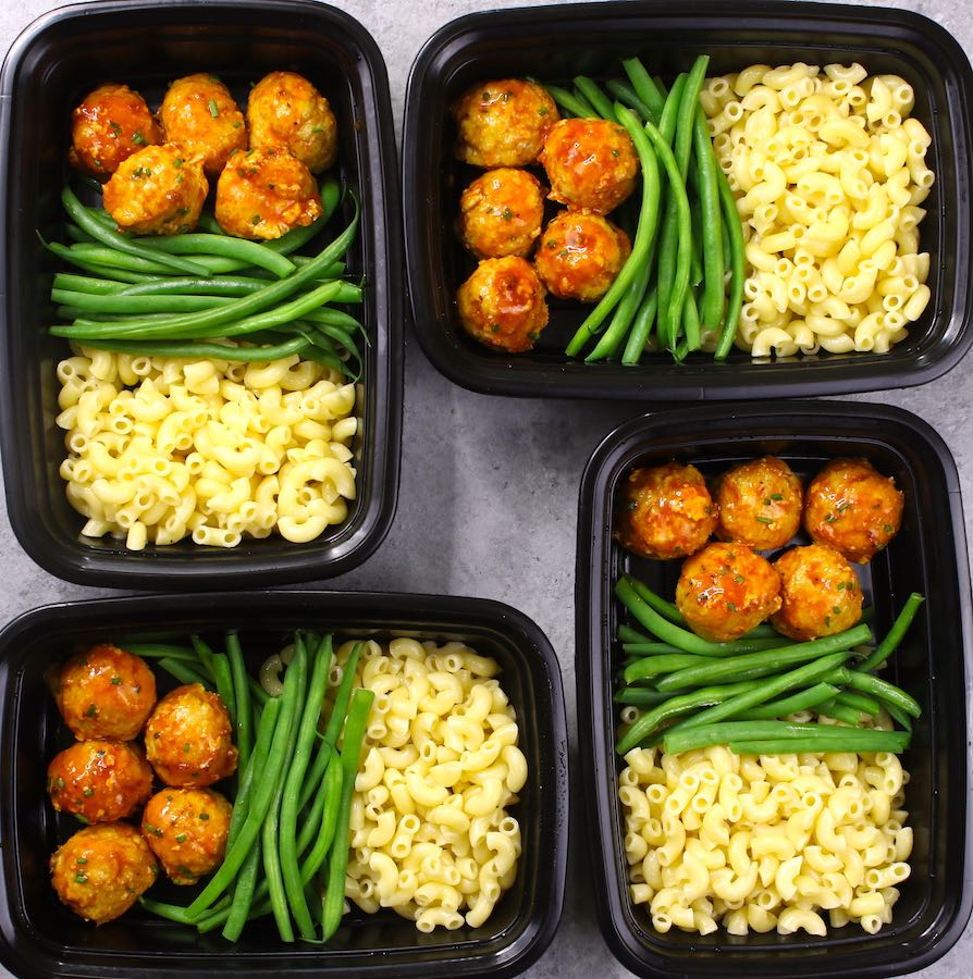 BBQ Chicken Meatballs Meal Prep Recipe - TipBuzz