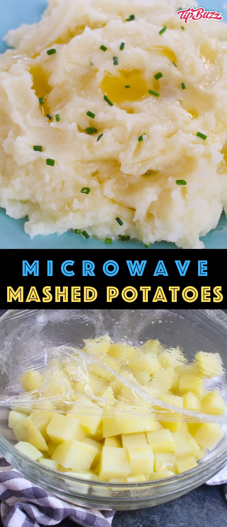 Microwave mashed potatoes are ready in 15 minutes, fluffy, creamy and delicious! See how easy it is to make and forget about other methods!