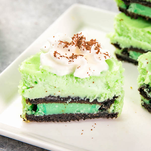 Mint Oreo Cheesecake Cupcakes are one of the best St Patrick recipes to make for parties and potlucks alike