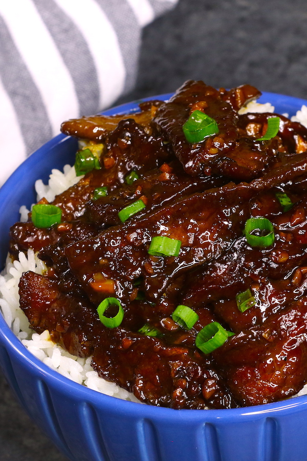 Mongolian Beef using velveting technique