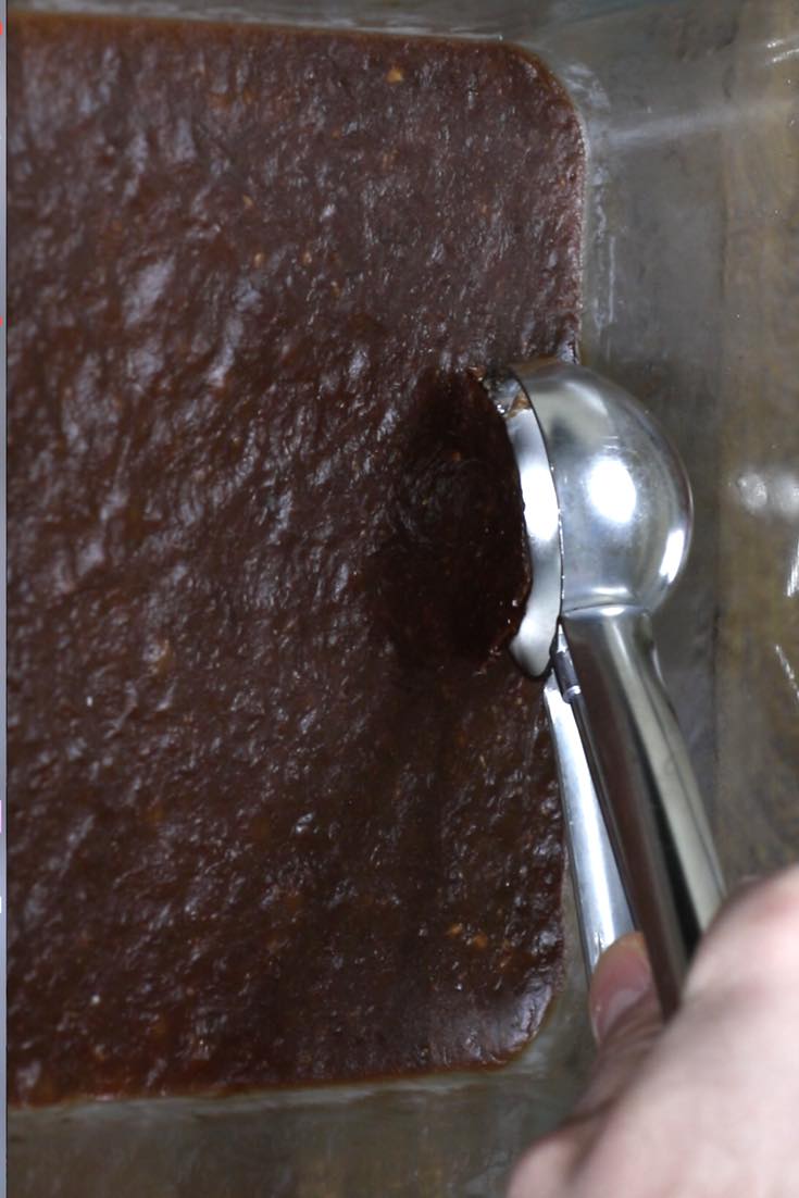 Scooping no-churn ice cream out of an airtight container