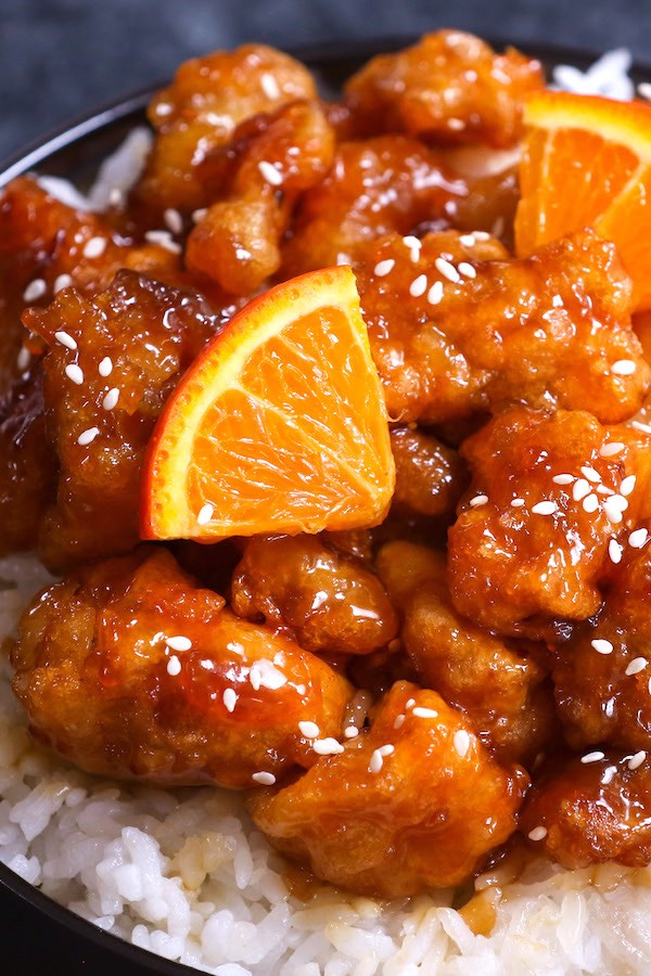 Sticky and Crispy Orange Chicken - Yummy Recipe Cooking