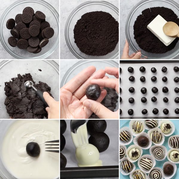 Oreo Truffles Process Photo