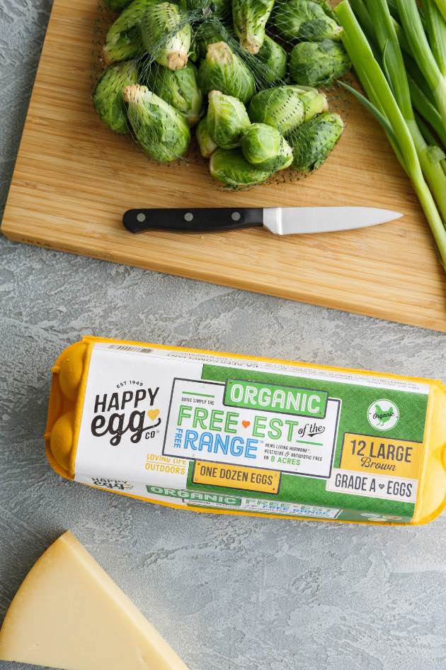 Organic Happy Eggs used to make oven baked eggs