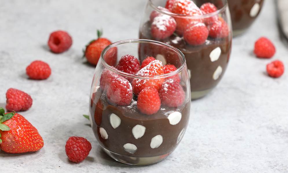 Polka Dot Chocolate Pudding is an easy dessert to make