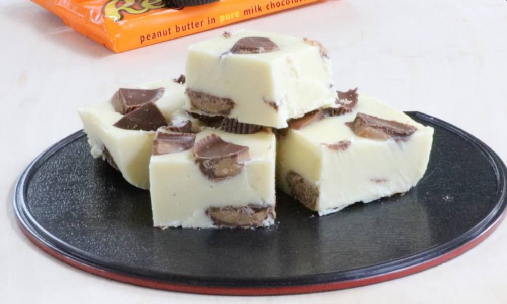 This 3 Ingredient Peanut Butter Cup Fudge is easy to make and so good!