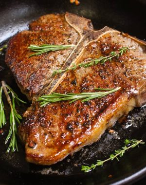 This Porterhouse Steak rivals that of your favorite steakhouse restaurant! For an expensive cut like this, you will want it to come out amazingly tender, juicy and flavorful. Here you’ll learn everything you need to know to make them perfect every time!