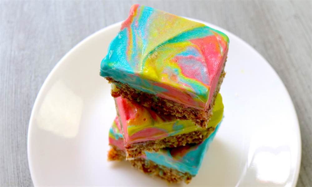 Rainbow Ice Cream Squares Recipe (with Video) TipBuzz