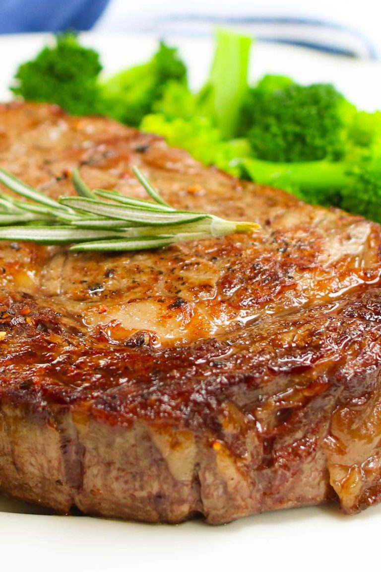 Pan Seared Rib Eye Steak Recipe - TipBuzz