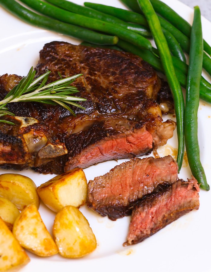 Pan Seared Rib Eye Steak Recipe Tipbuzz 