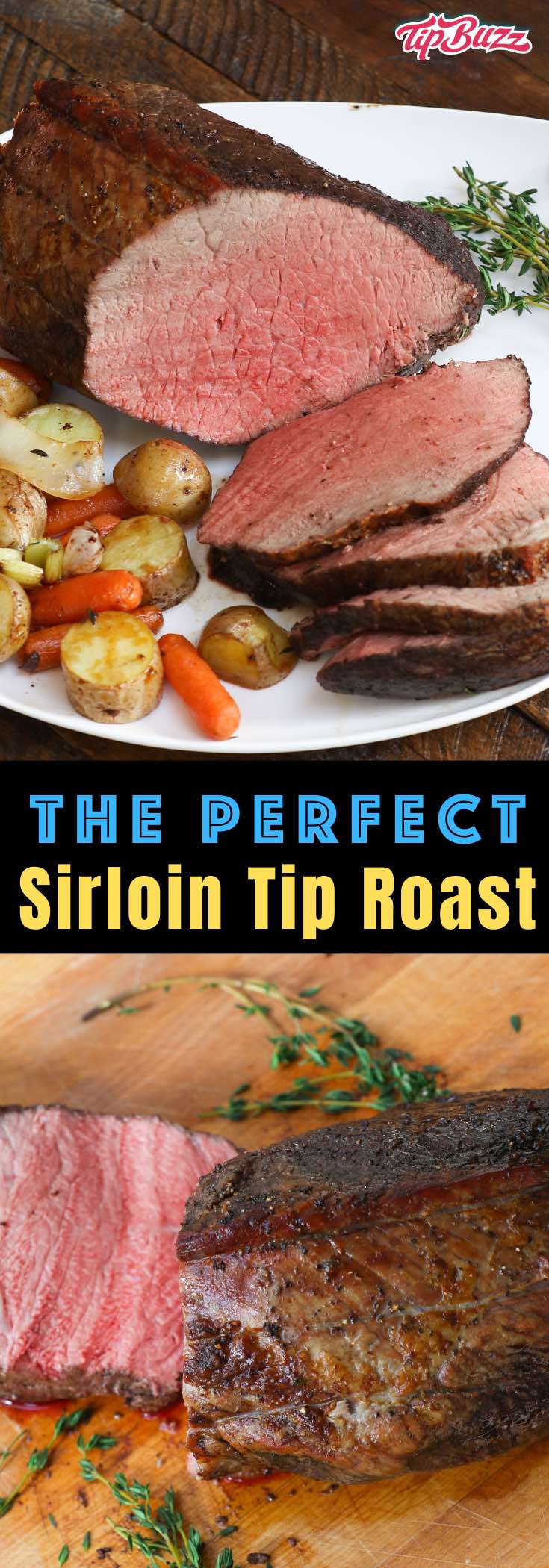 Dit Sirloin Tip gebraad is eenvoudig te maken voor een smaakvol diner dat budgetvriendelijk en gemakkelijk te maken is. Gebruik de restjes voor sandwiches, soepen en salades! #sirlointip #sirloinroast