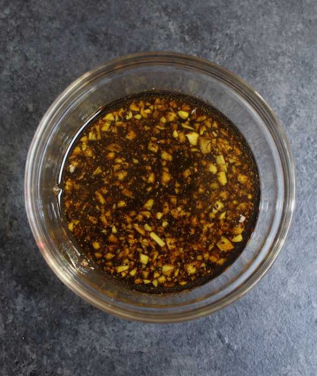 Make the marinade in a clear bowl