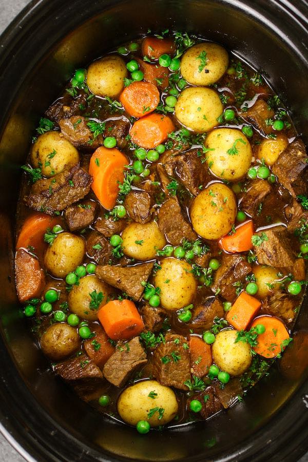 Slow Cooker Beef Stew  The BEST Crockpot Beef Stew