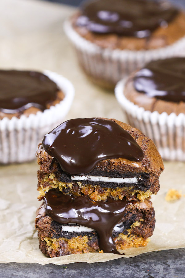 Slutty Brownie Cupcakes