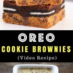 Oreo Stuffed Cookie And Brownie Bars – An easy and fun treats that everyone will love. All you need is a few simple recipes: refrigerated chocolate chip cookie dough, oreos, brownie mix, egg, oil and water. So Good! Party food, party dessert recipes, vegetarian. Video recipe.